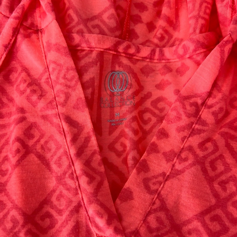 Balance Collection Yoga & Swim cover up Salmon w Aztec print
